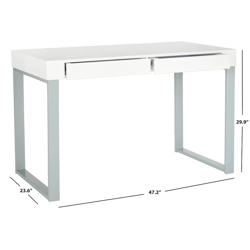 SAFAVIEH Barton White/Grey Desk