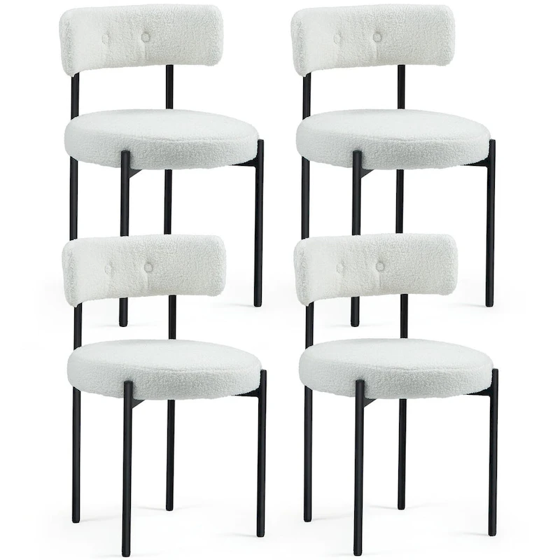 AVAWING Dining Chairs Mid-Century Modern Kitchen Chairs Set of 4