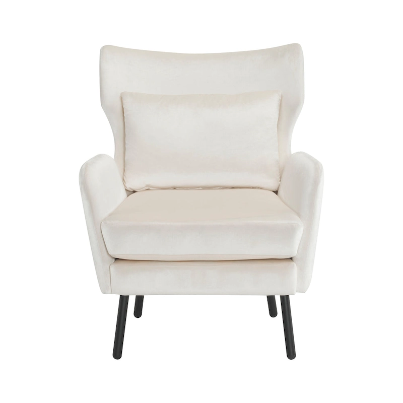 32 Wing Back Velvet Accent Chair