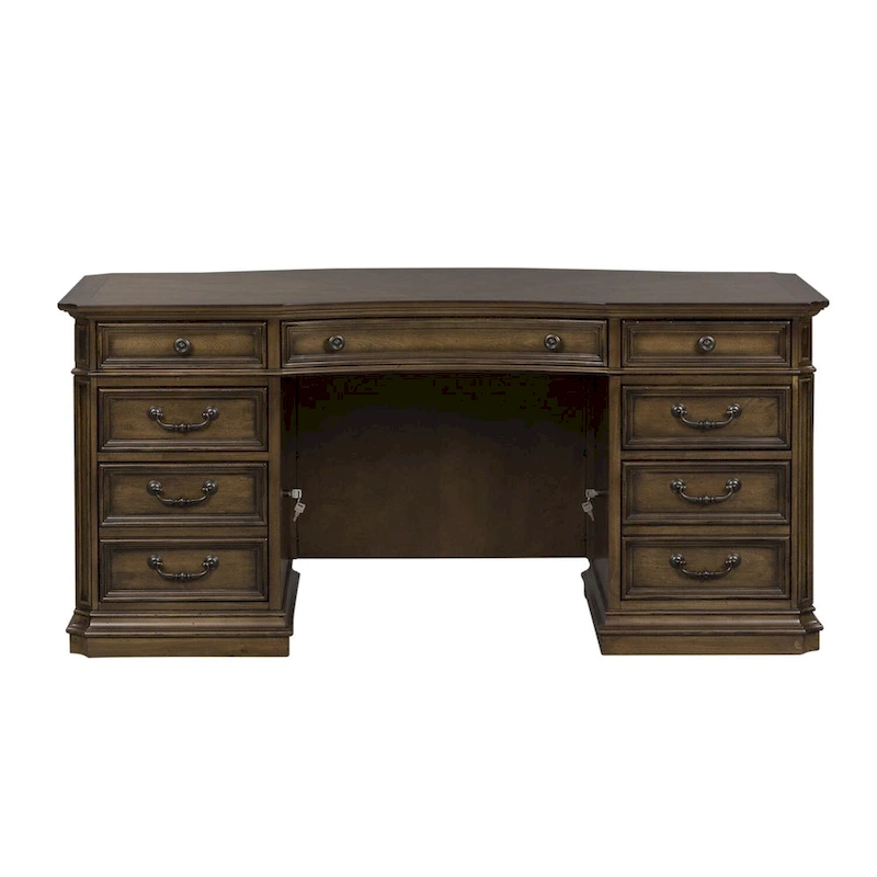 Amelia Antique Toffee Jr Executive Desk