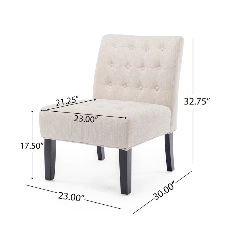 Lewis Fabric Tufted Accent Chair by Christopher Knight Home