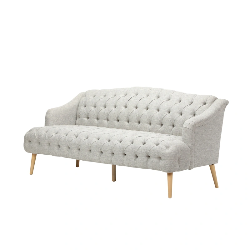 Adelia Modern 3-seat Tufted Fabric Sofa by Christopher Knight Home