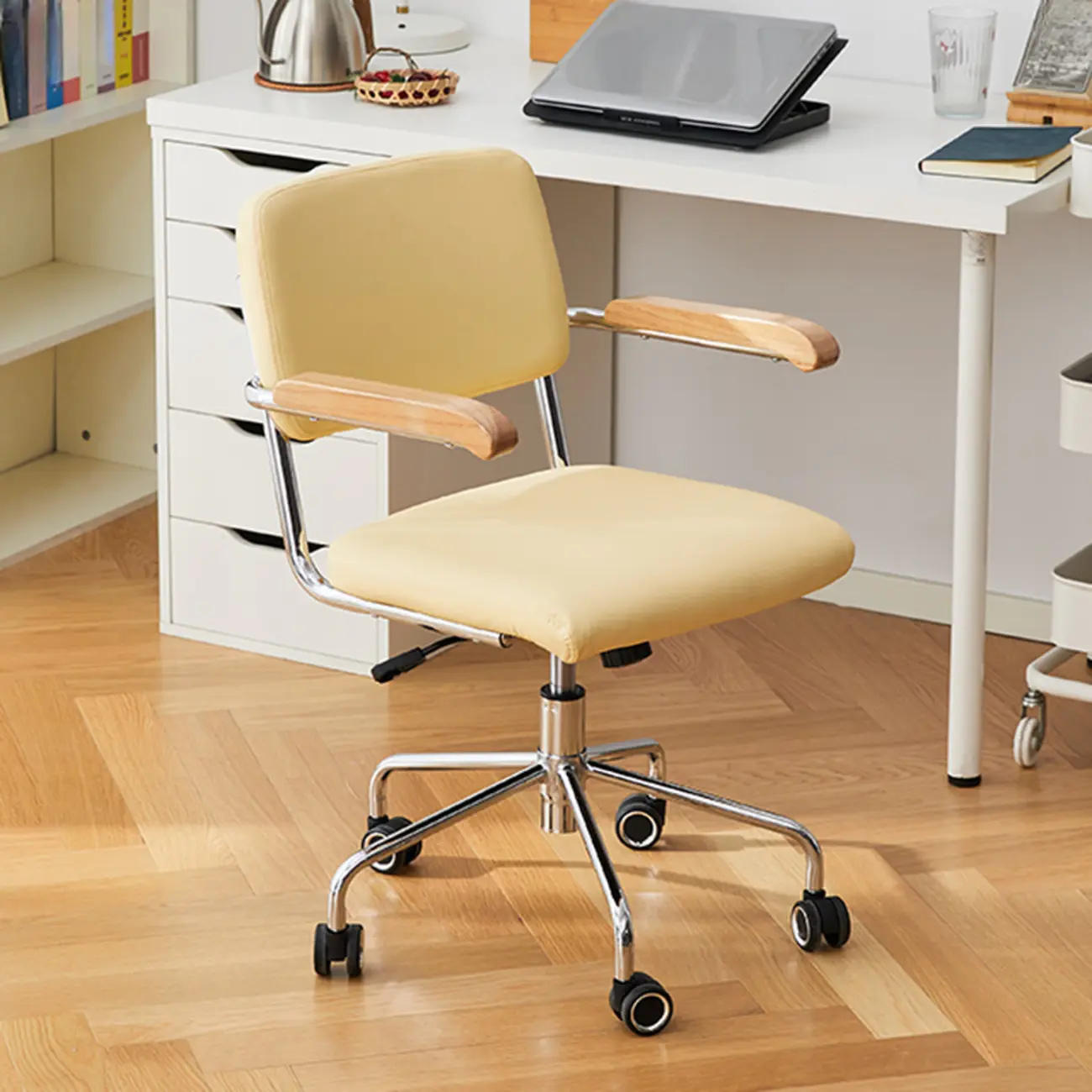 Modern Fabric Metal Frame Adjustable Office Chair