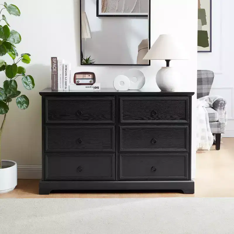 AndMakers 31.5 in. H Accent Cabinet with 6 Drawers