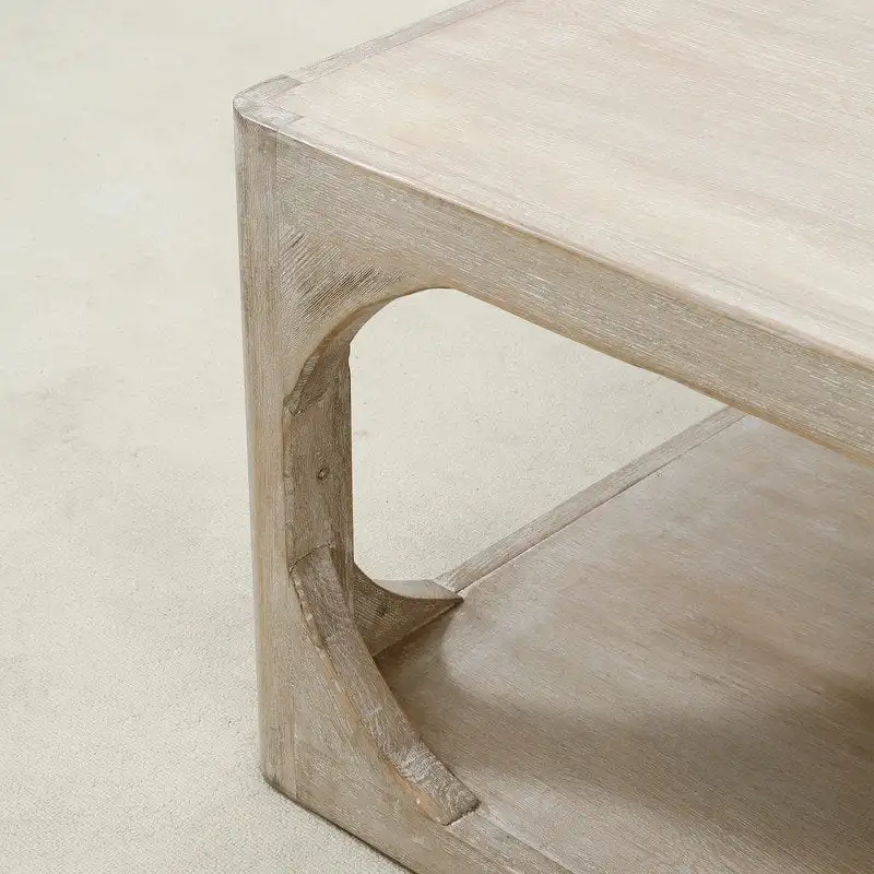 White Wash Reclaimed Wood Coffee Table - 67