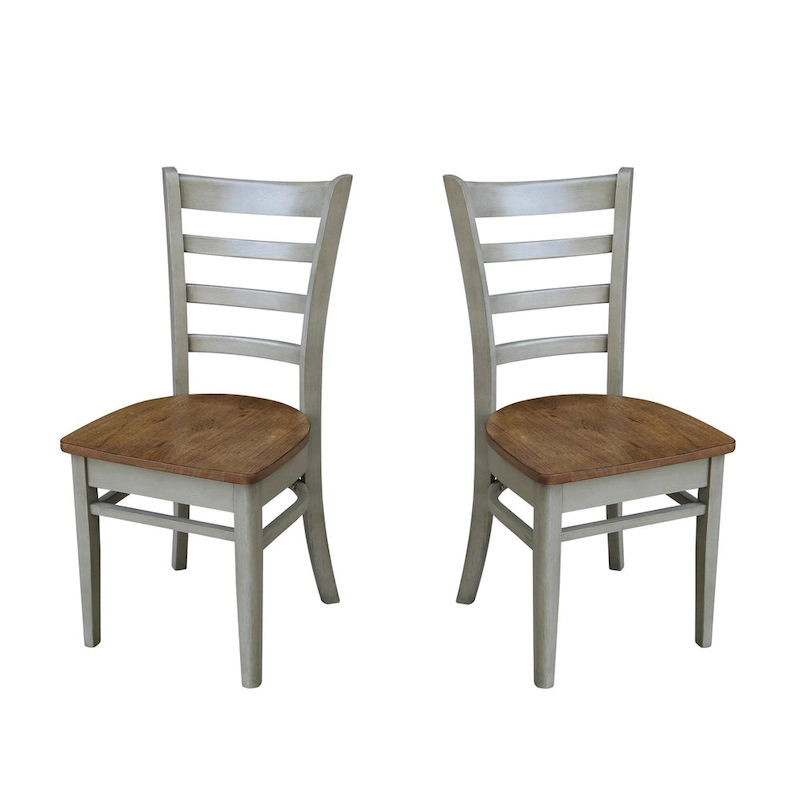 International Concepts Set of Two Emily Side Chairs