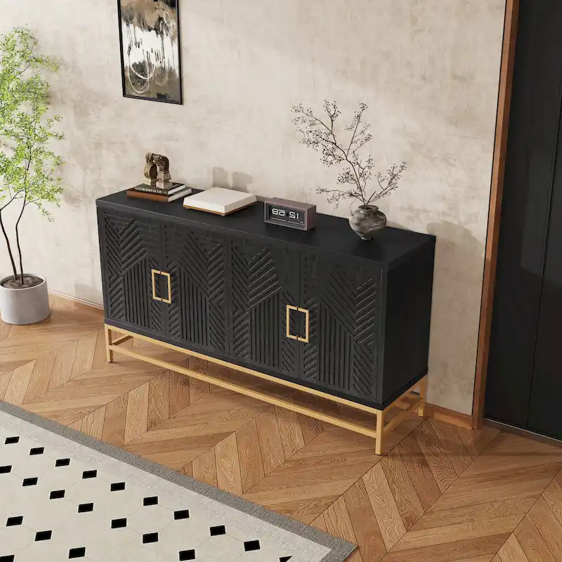 Sideboard Buffet Cabinet with Adjustable Shelves