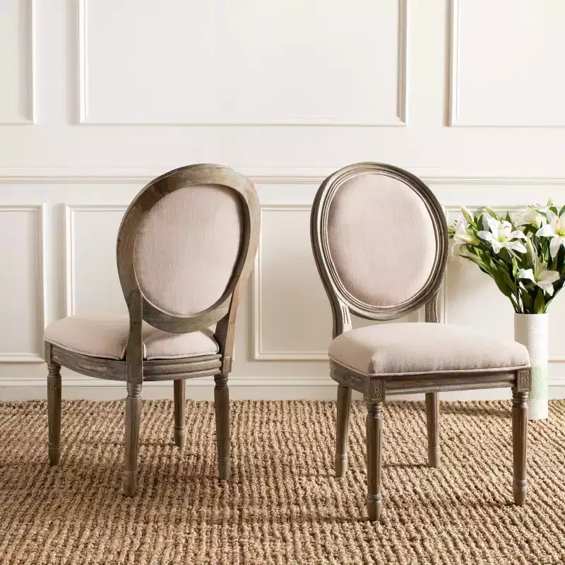 19 H French Brasserie Oval Side Chair