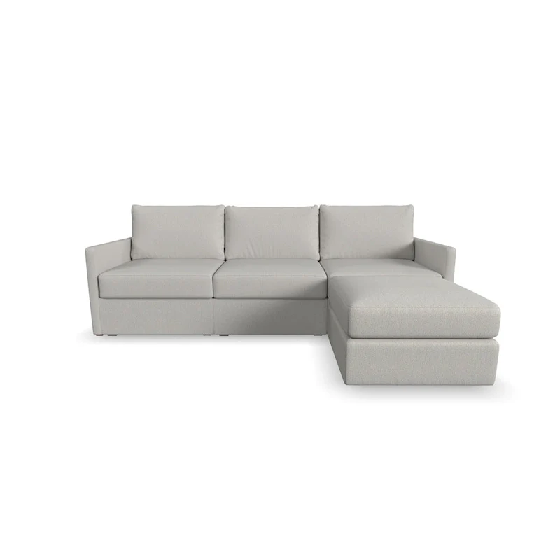 Flex 99 Upholstered Modular Sofa with Bumper Ottoman - 101 x 35 x 37