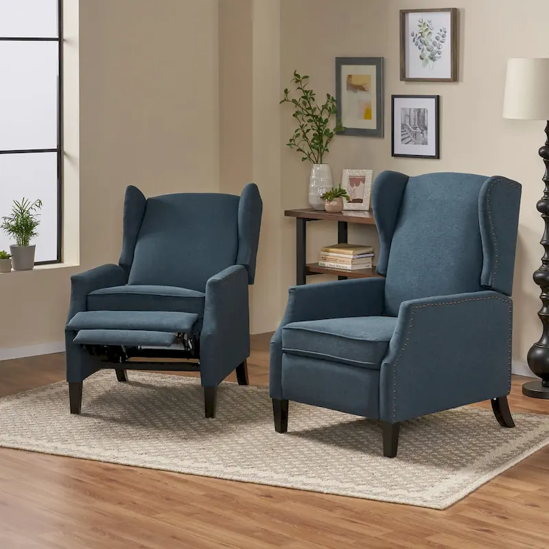 Wescott Contemporary Recliners (Set of 2) by Christopher Knight Home