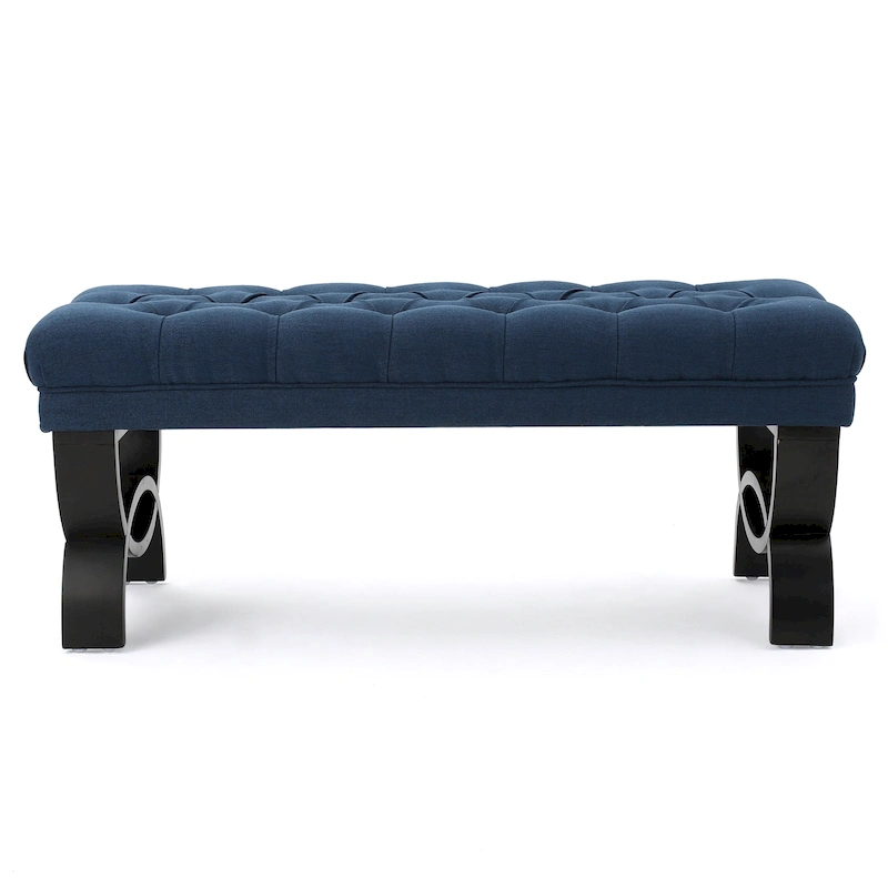 Scarlette Tufted Fabric Ottoman Bench by Christopher Knight Home - 41.00 L x 17.25 W x 16.75 H