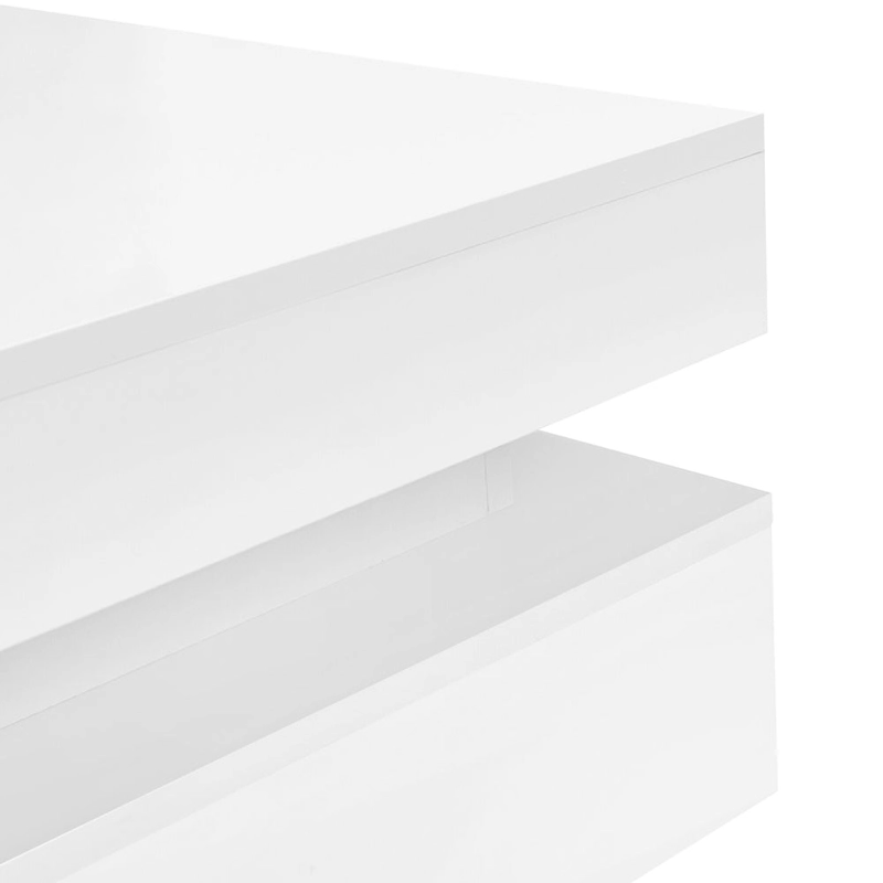 Modern High Gloss Coffee Table with 4 Drawers