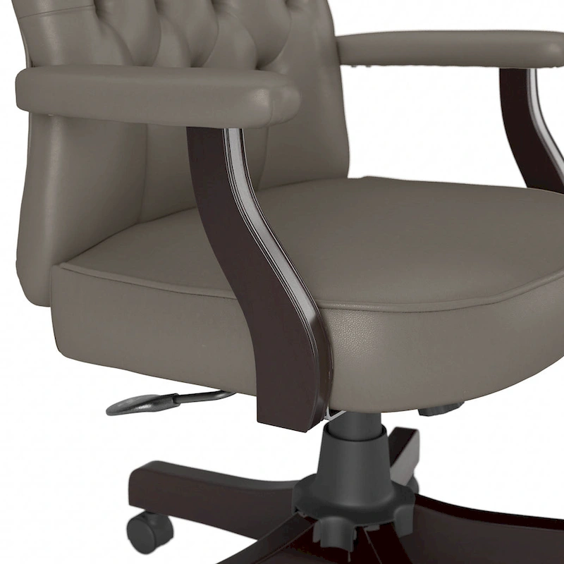 Salinas High Back Tufted Office Chair with Arms by Bush Furniture