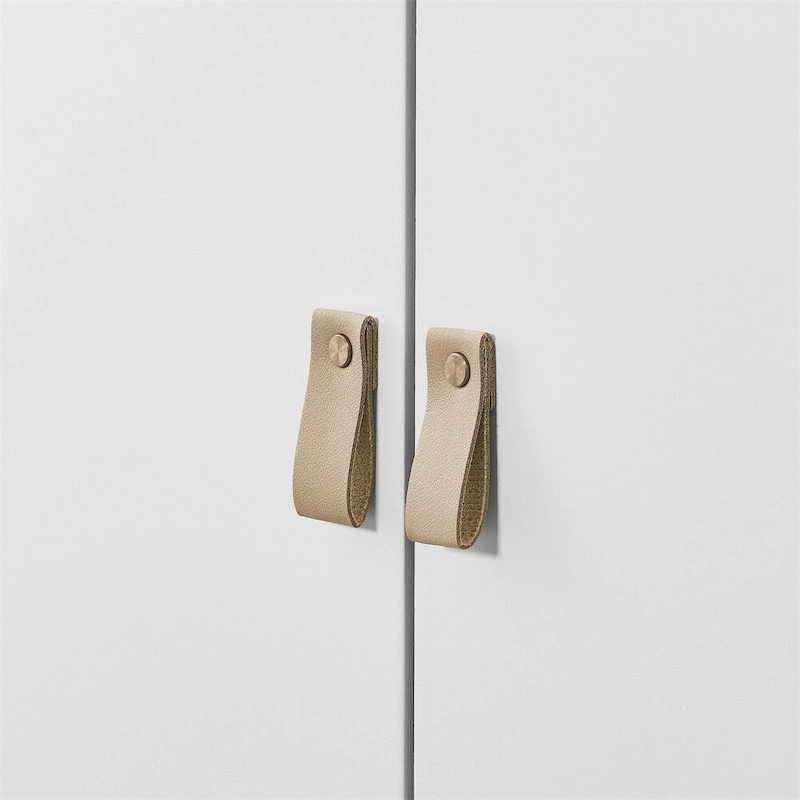 Modern Wood Sideboard Cabinet with Round Legs and Shelf - N/A