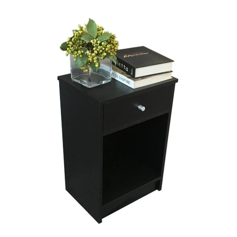 Simplify bedroom furniture Bedside End Table 1/2 Drawer Nightstand 2 Styles