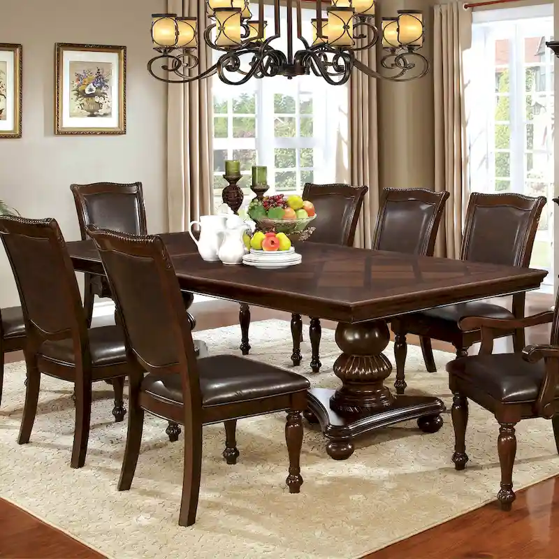 Madzharovo Brown Cherry 103-inch Expandable Dining Table