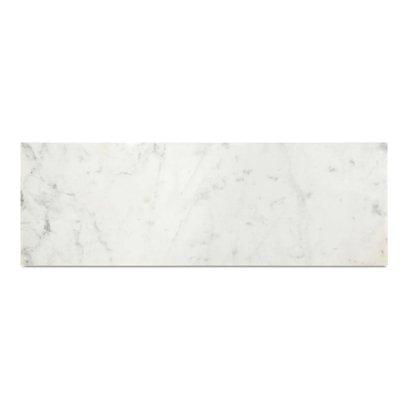 Aurelle Home Pariso Modern White Marble-Top Console Table - 42 W x 30 H x 14 D