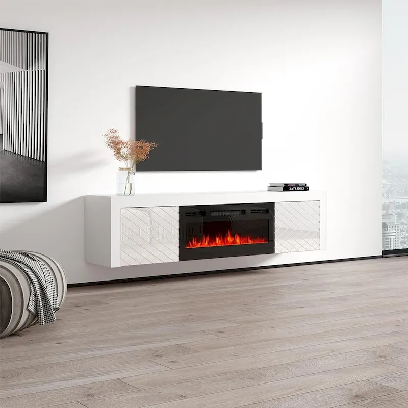 Dia BL-EF Electric Fireplace 71 TV Stand