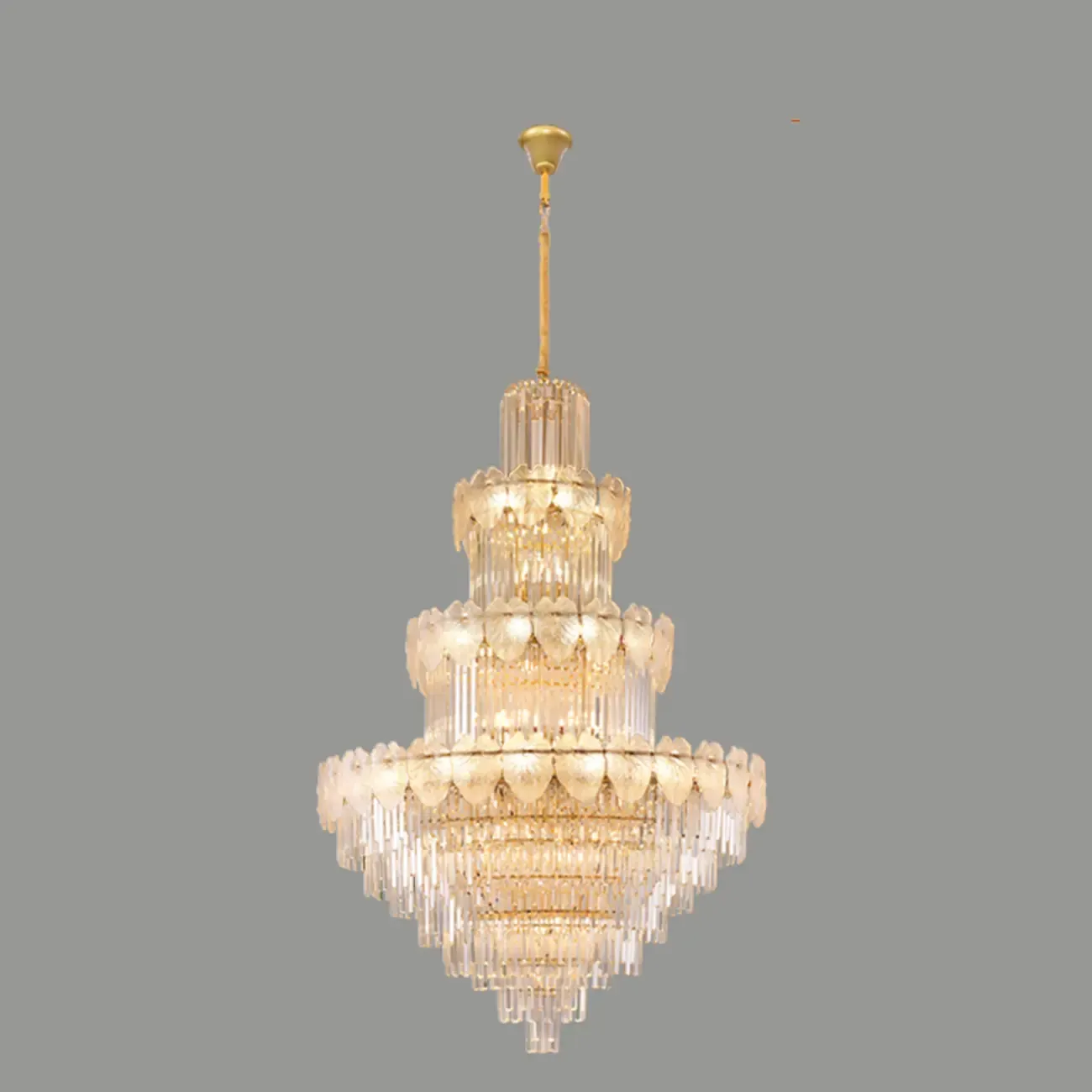 Luxury Crystal Round Chandelier with Elegant Tiered Design
