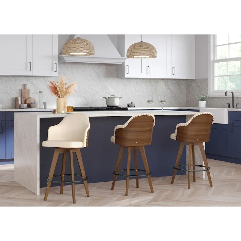 Carson Carrington Valsatra Mid-century Modern Counter Stool