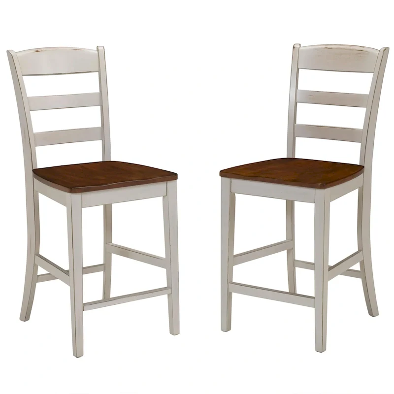 3-Piece Off-White Wood Kitchen Island Set with Drop Leaf Wood Top - 48' x 25' x 36'