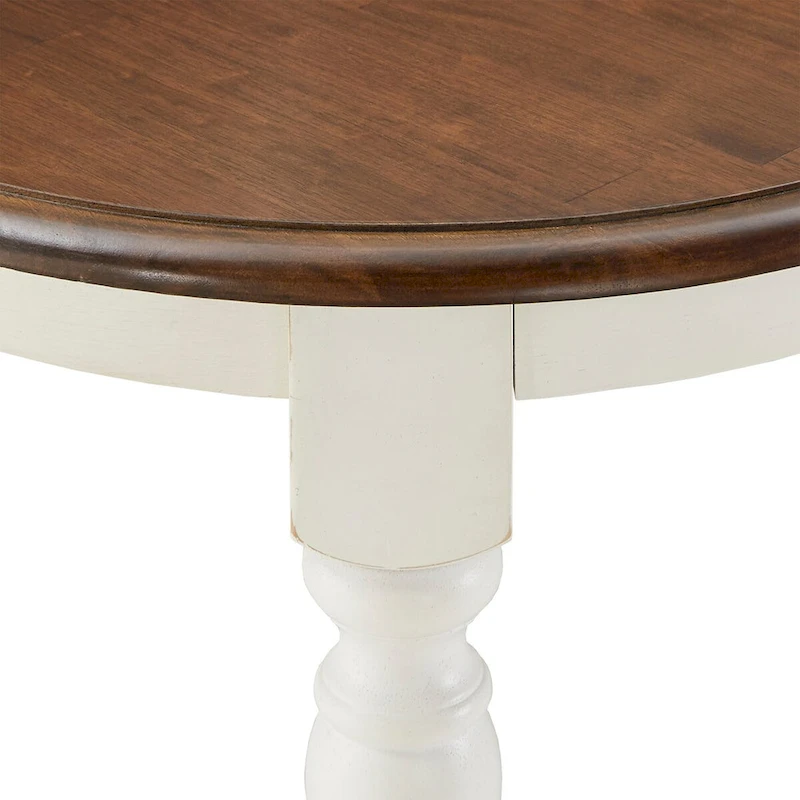 Mackenzie Country Antique Two-tone Dining Table by iNSPIRE Q Classic