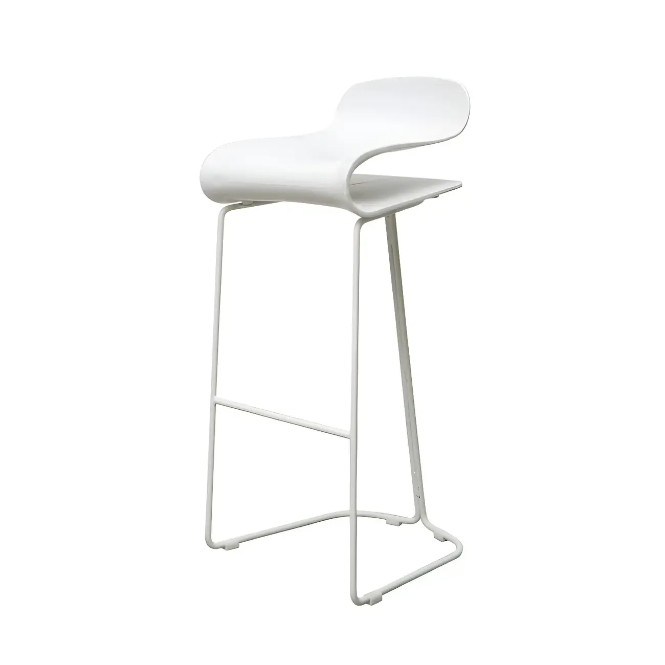 Acrylic Sleek Durable Backless Counter Height Bar Stool