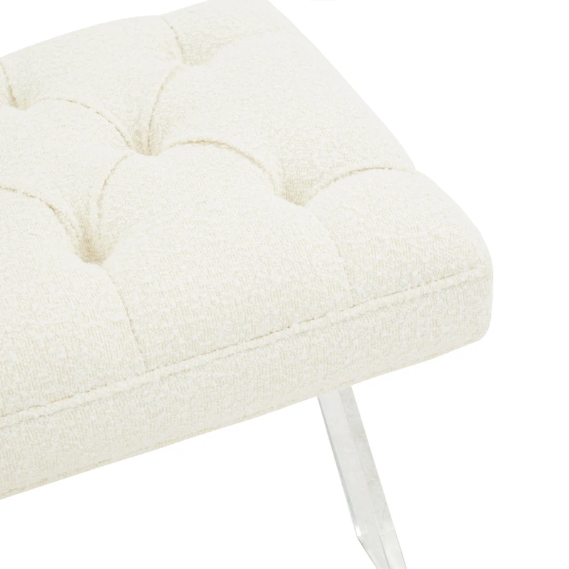 SAFAVIEH Couture Ketevan Tufted Acrylic Bench - 48
