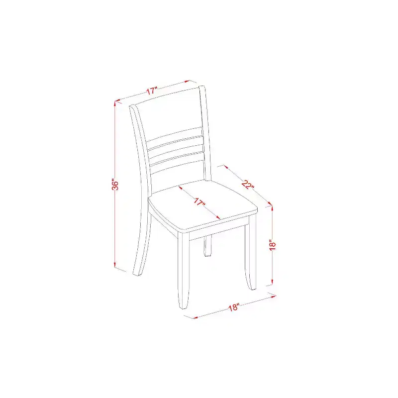 Espresso 7-Piece Rectangle Wood Dining Set, Seats 6