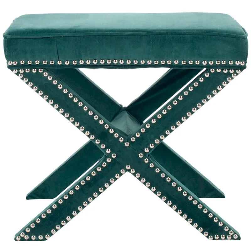 SAFAVIEH Shavonne X-Bench Ottoman