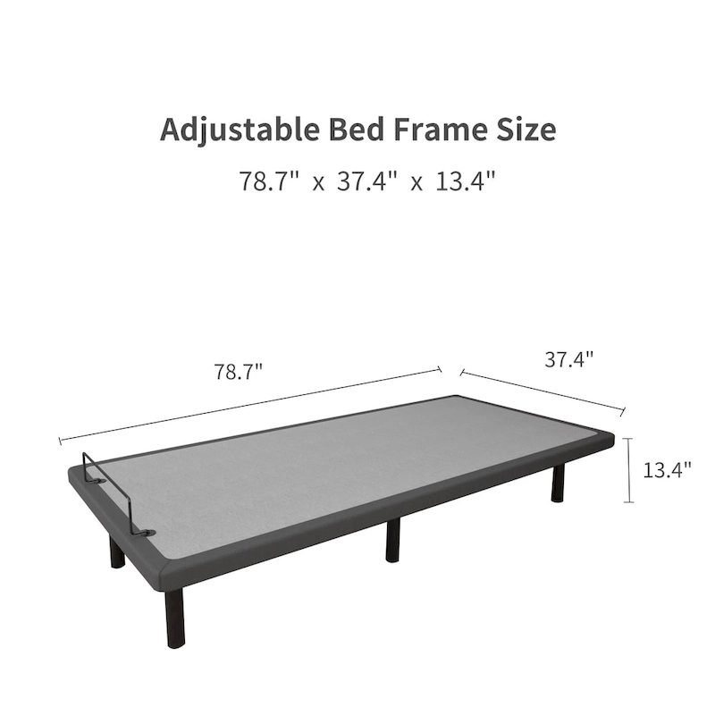 ESHINE Adjustable Bed Frame, with Massage