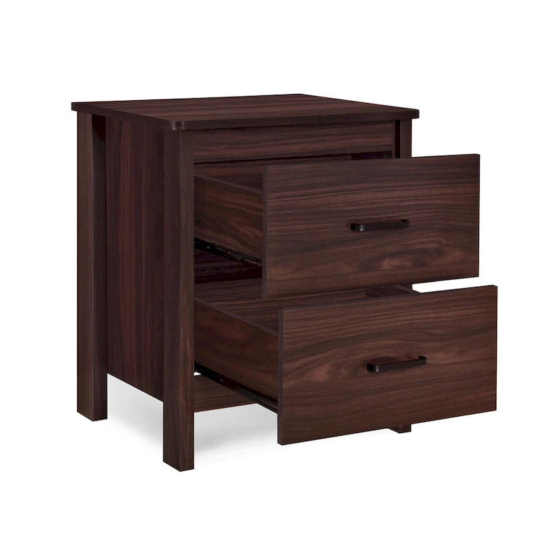 Olimont Faux Wood 2 Drawer Nightstands (Set of 2) by Christopher Knight Home
