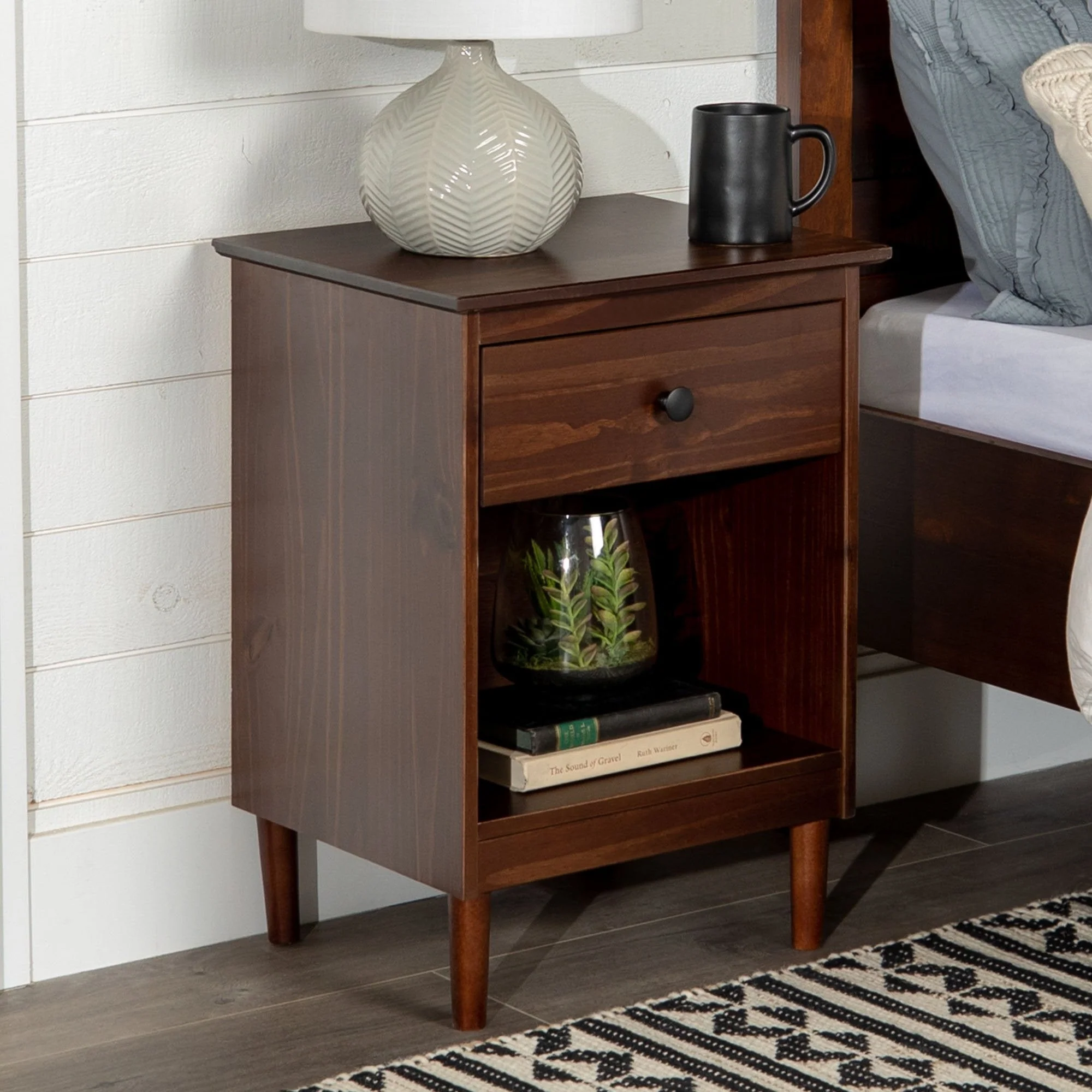 Spencer Solid Transitional Wood Nightstand