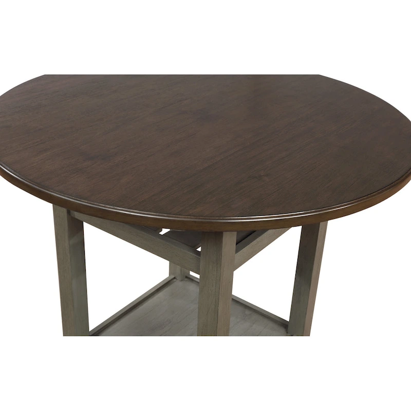 The Gray Barn Simmons Antique White and Brown 5-piece Dining Set