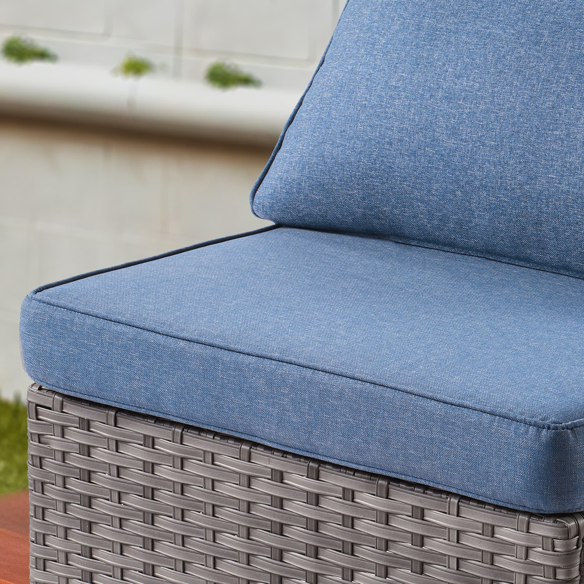 OVIOS Deep Seat Wicker 11-piece Sectional Set Swivel Chairs Fire Pit