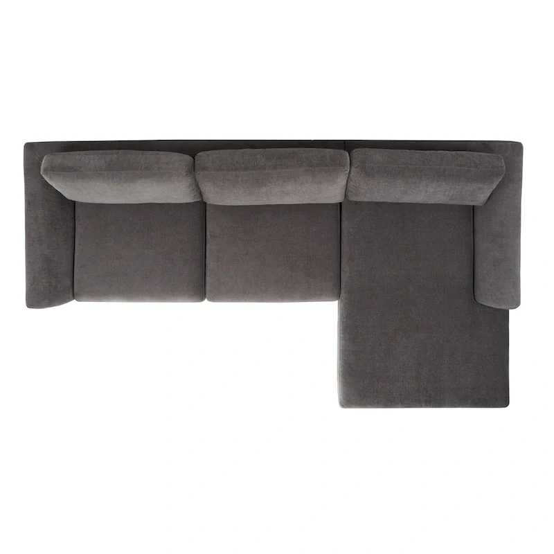 Couture Nicholsen Anthracite Grey Velvet Sofa