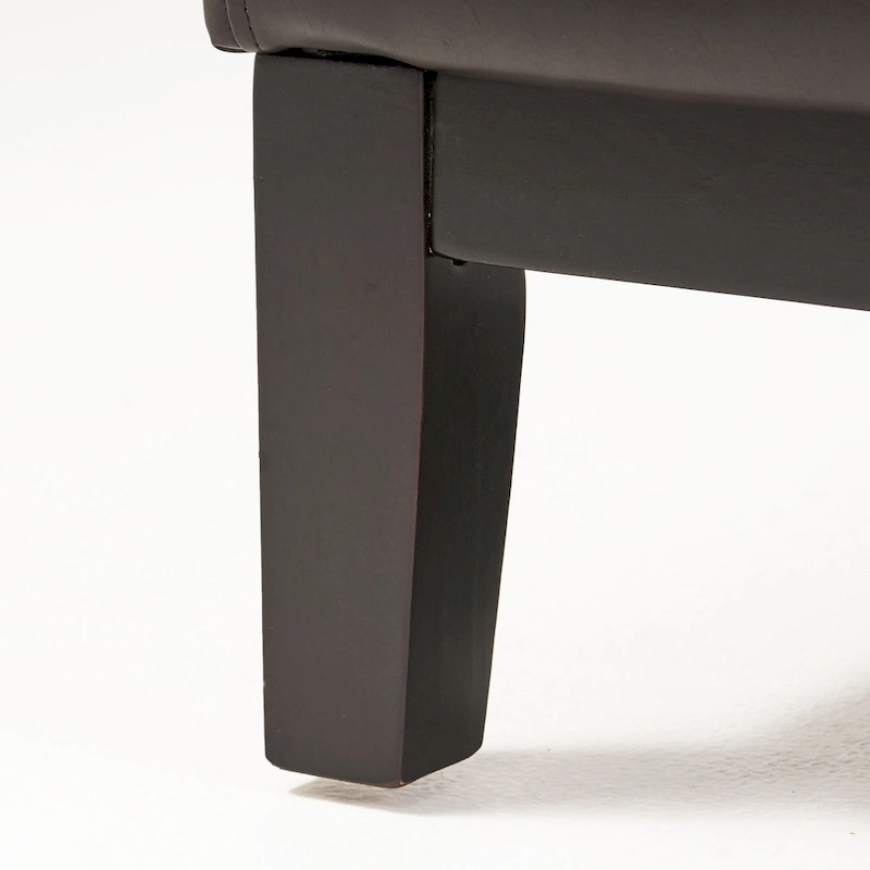 Darcy Brown Bonded Leather Loveseat