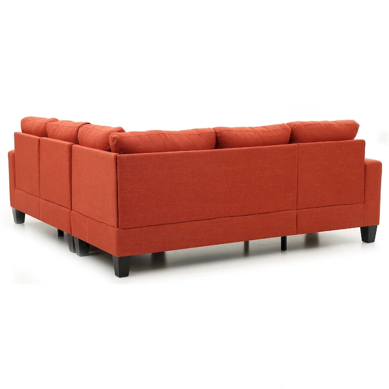 Newbury 82 in. W 2-piece Polyester Twill L Shape Sectional Sofa - 32L x 82W x 35H