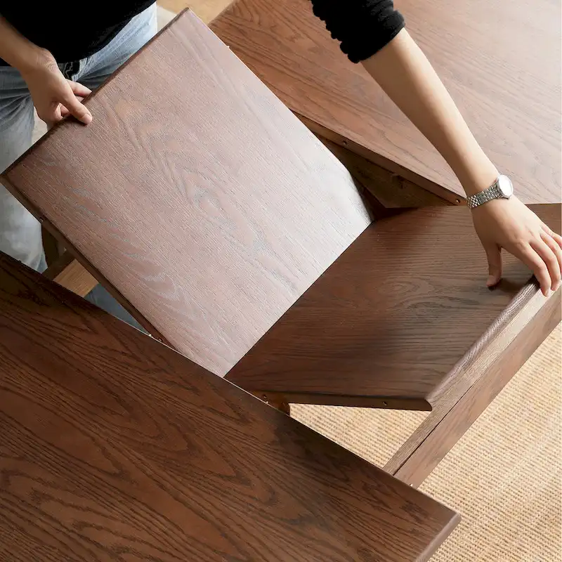 Walnut Extendable Dining Table - Solid Oak - Seats up to 10