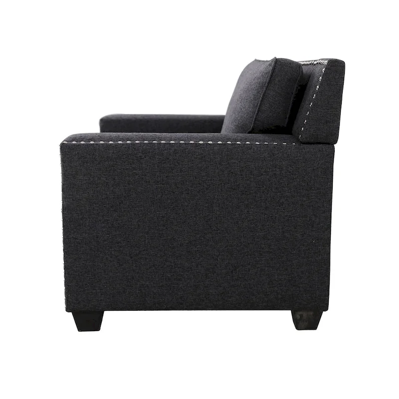 Gliden Modern Linen Fabric Sofa with Solid Wood Frame