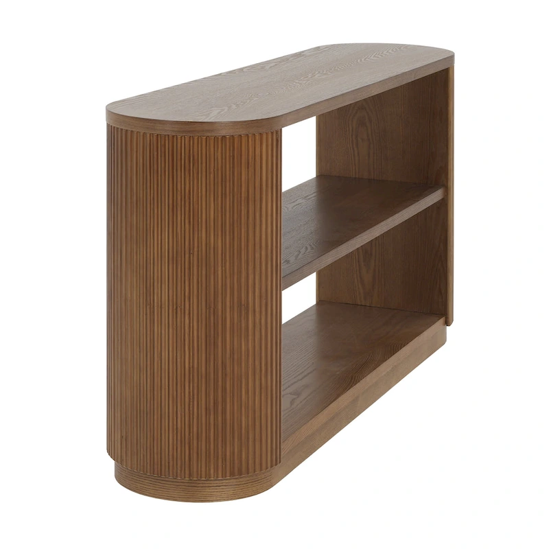 Christopher Knight Home - Mirod Modern Entryway Console Table with Open Shelf & Elegant Wood Grain Design