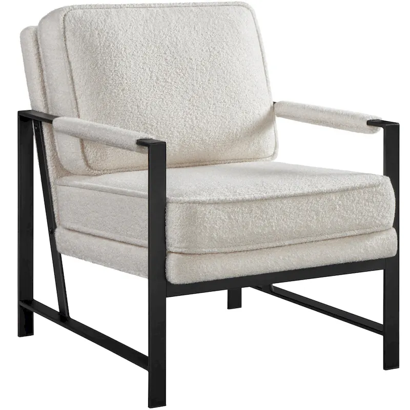 Yaheetech Accent Chair Retro Faux Leather Lounge Chair