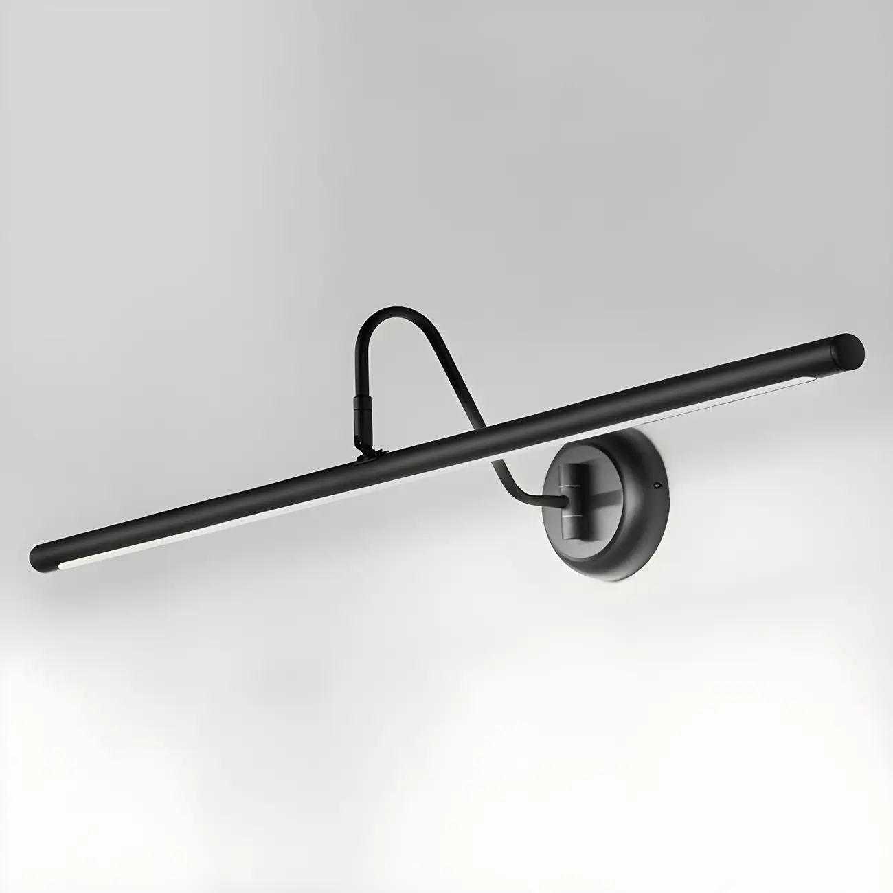 Wall-Mounted Linear Black Bathroom LED Vanity Light