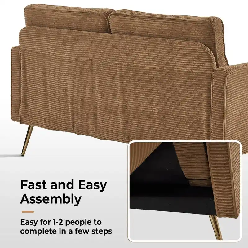 VINGLI 56 Modern Loveseat