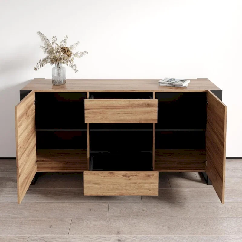 Woody Modern 64.5-inch Sideboard Buffet