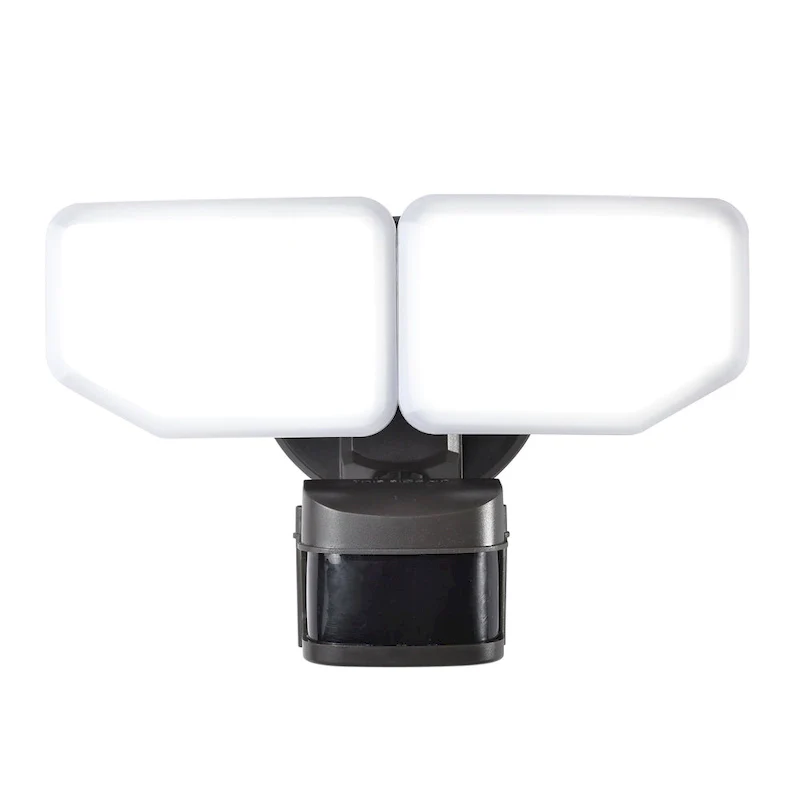 Bronze/White 30-Watt 270-Degree Motion Activated Outdoor Integrated LED Security Flood Light with PIR Dusk to Dawn Sensor