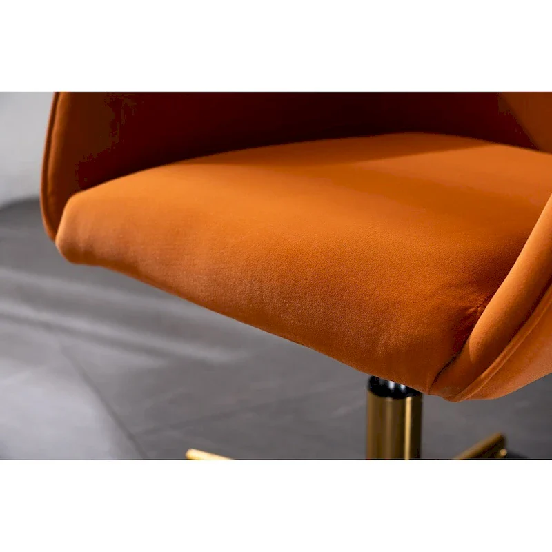 Home Office Chair With Gold Metal Legs