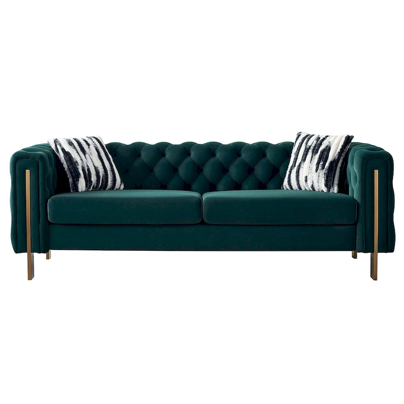 Modern Tufted Velvet Living Room Sofa