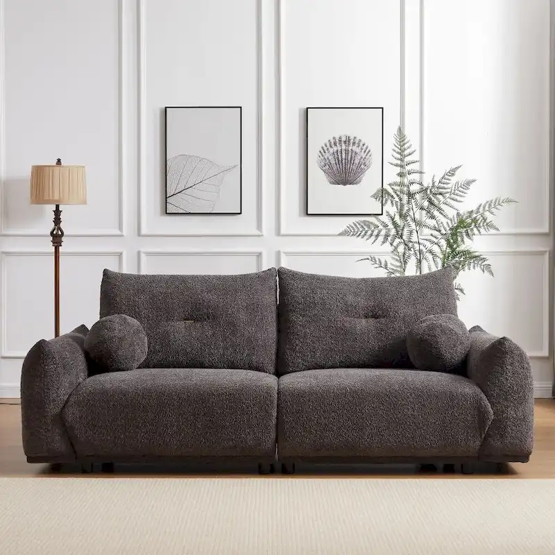 Lamb's Wool 2-Seater 90 Comfortable Cushion Sofa