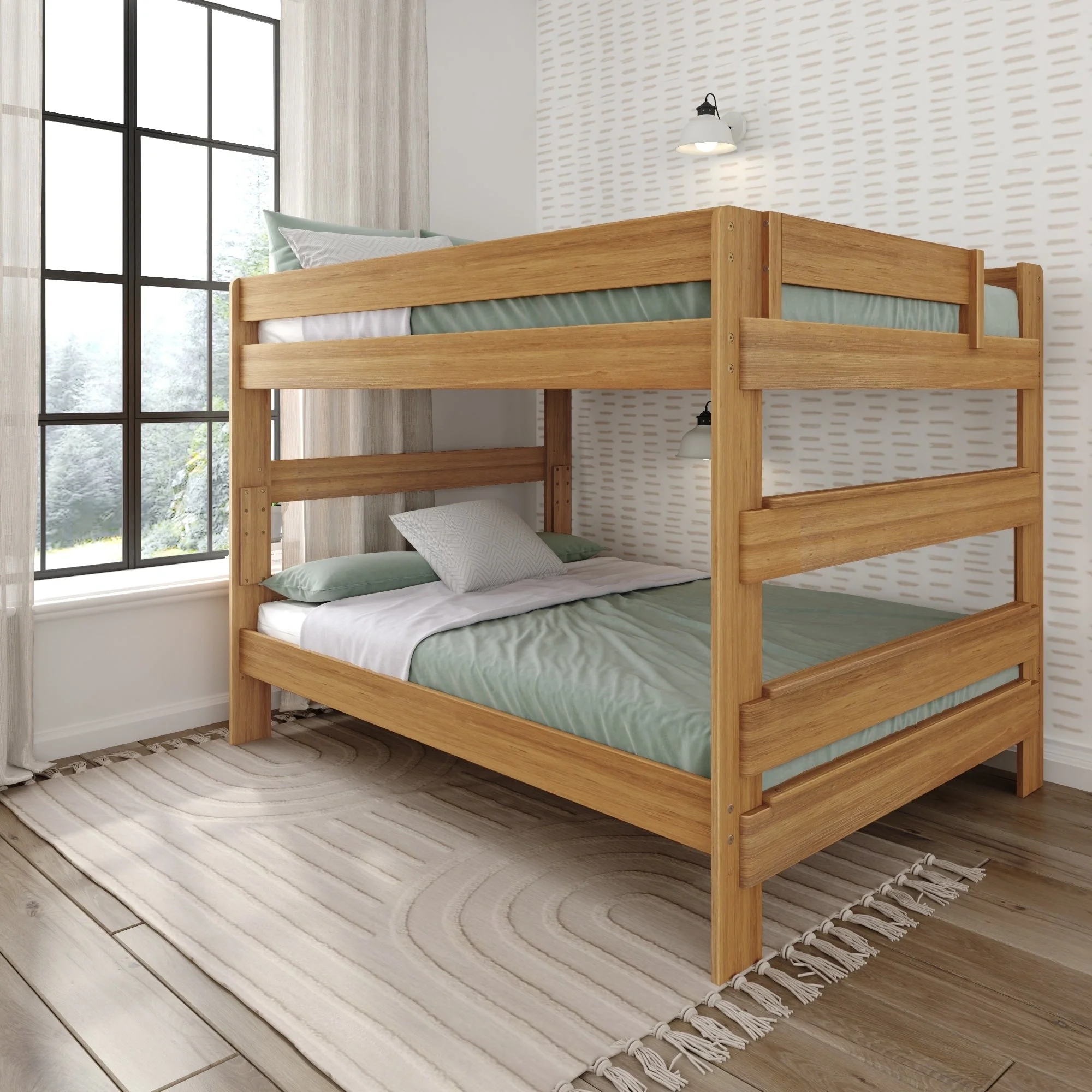 Max and Lily Farmhouse Queen over Queen Bunk Bed
